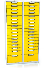 Universal cabinet for workbenches 1773 x 963 x 600 - 34x drawer